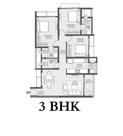3 Bhk-FLOOR PLAN