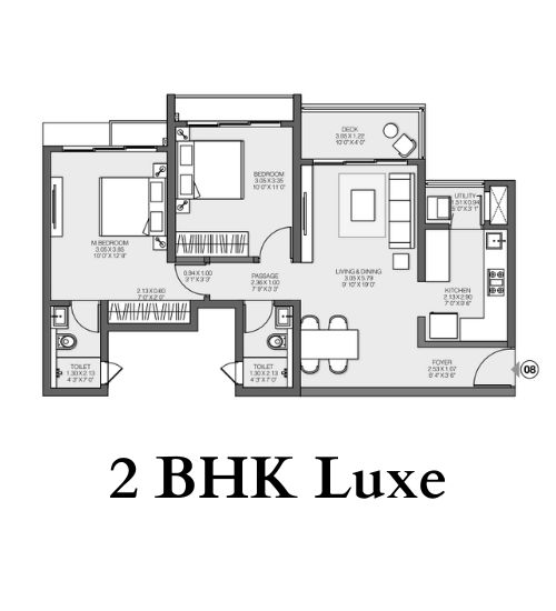 2 Bhk-FLOOR PLAN