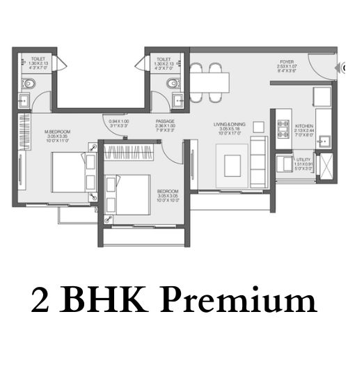 2 Bhk-FLOOR PLAN